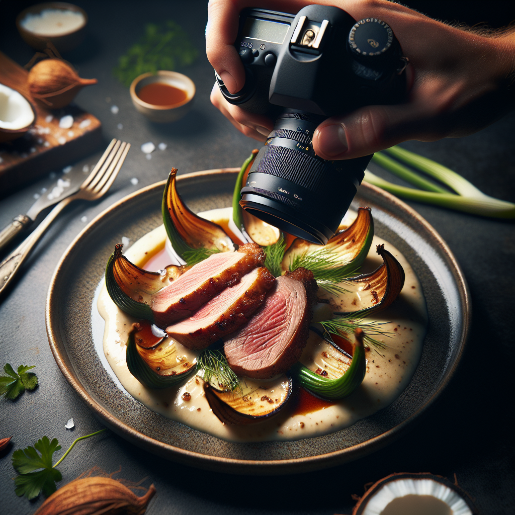 Seared Duck Breast with Coconut-Fennel Sauce